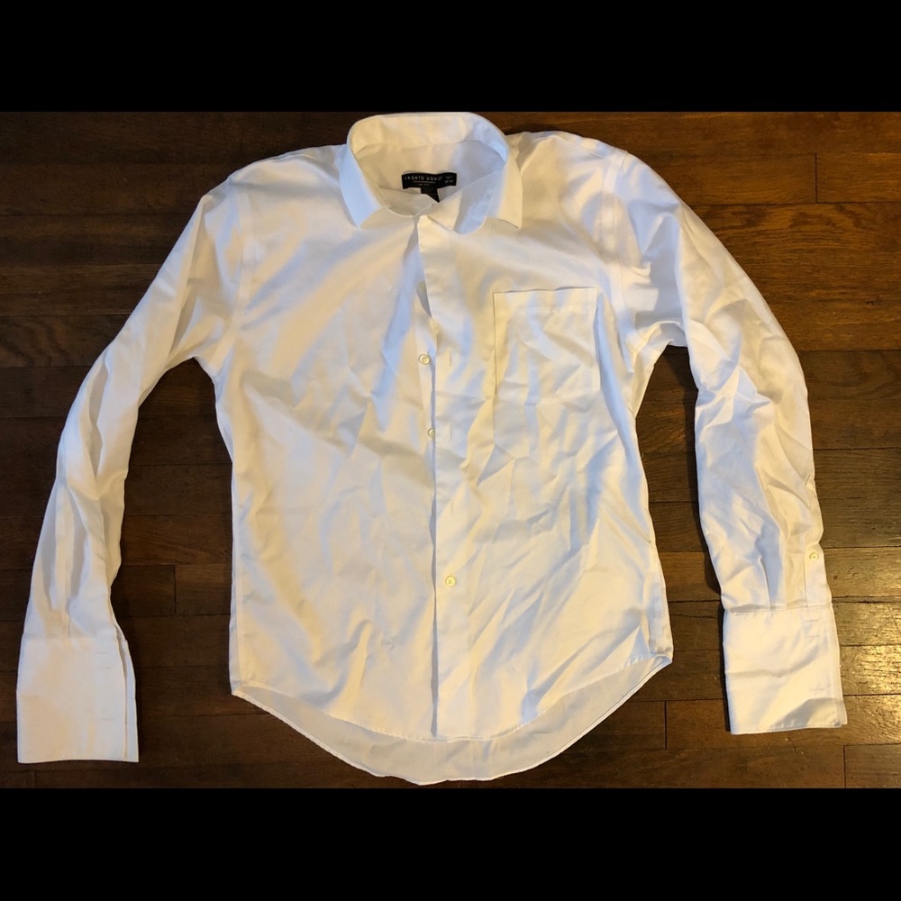 White Dress Shirt With French Cuffs